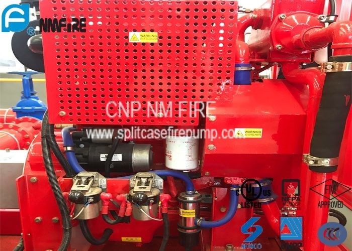Red Fire Pump Diesel Engine 86KW Water Cold Cooling For Firefighting
