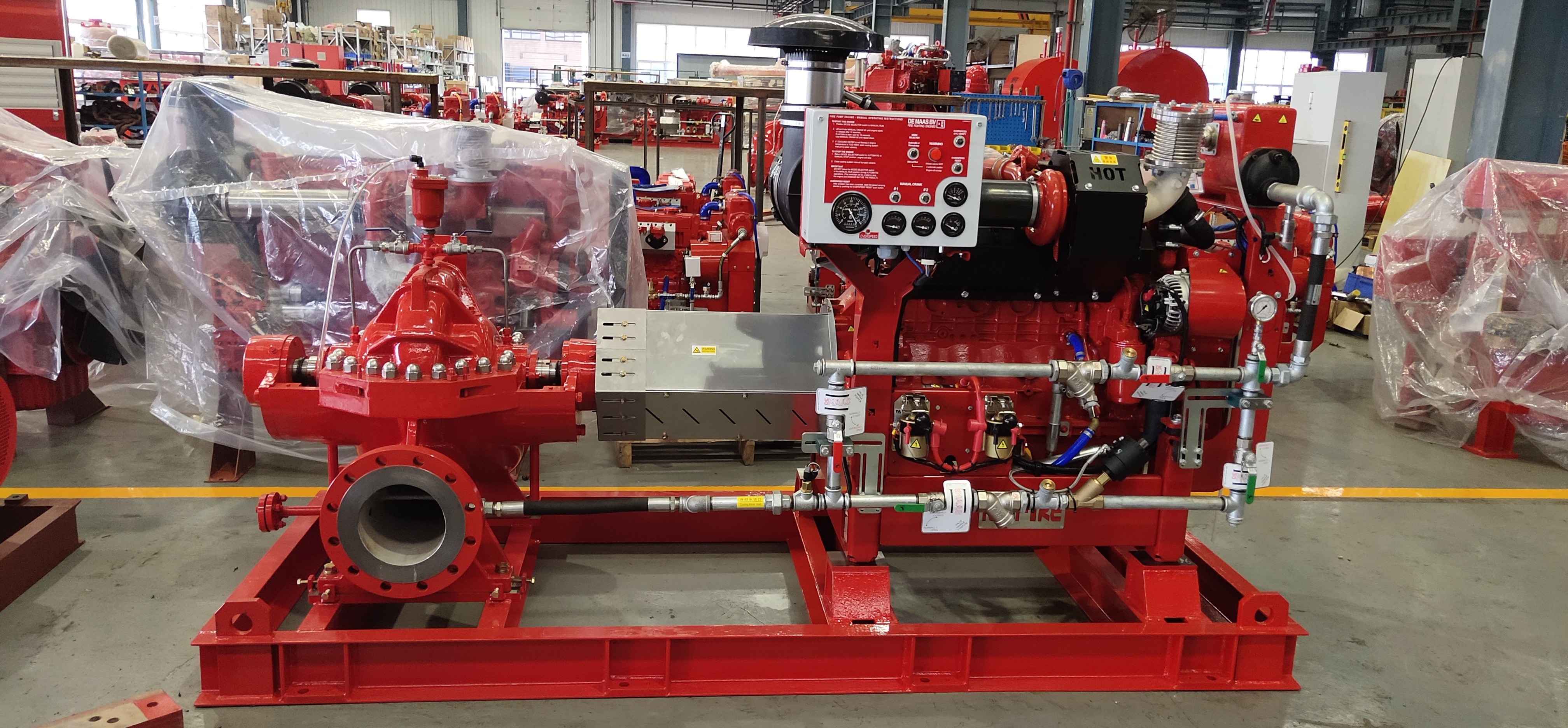 High Performance Split Case Fire Pump With Eaton Controller 50HZ380V