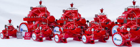 UL FM NFPA 20 End Suction Fire Pump For Schools,Office Buildings 45.4M3/H 98m