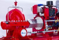High Capacity Diesel Fire Fighting Pumps / Stable Red Fire Jockey Pump