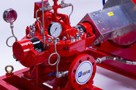 Single Stage Split Case Horizontal Fire Pump Set Driven by Diesel Engine  UL / FM Certified