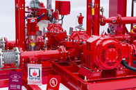 Horizontal Centrifugal Split Case Fire Pump Set 1000 Gpm With Engine , Low Noise