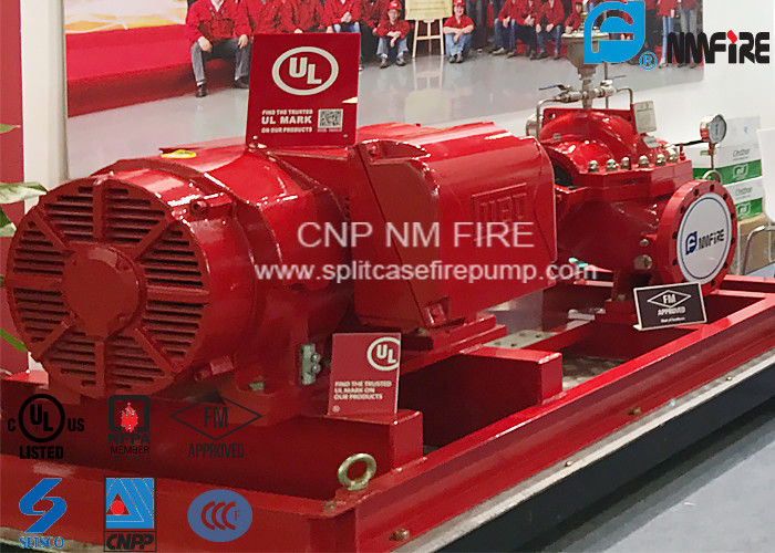 Electic Motor Driven UL FM Approved Fire Pumps , Double Suction Split ...