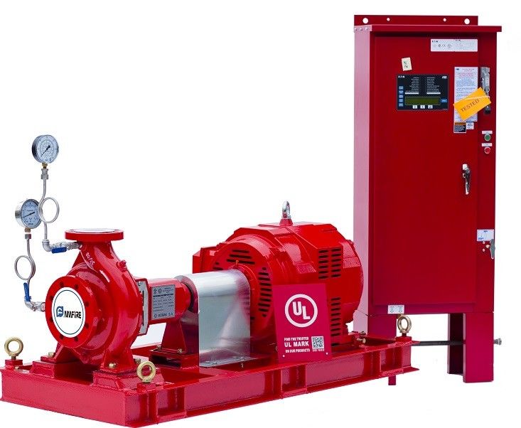 NFPA 20 Centrifugal End Suction Fire Pump One Stage For Oil Terminals
