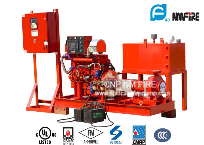 UL/FM Listed Centrifugal End Suction Fire Pump With Diesel Engine Drive ...