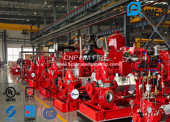 Horizontal Single Stage Centrifugal Pump NFPA20 Standard 195.9KW Max