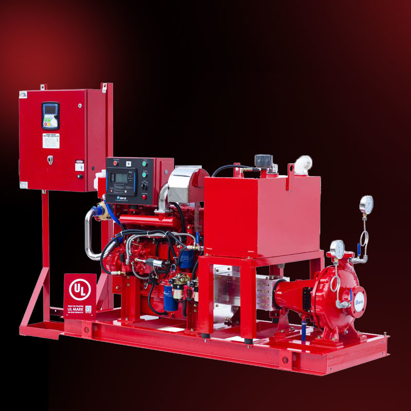 Diesel Engine End Suction Fire Pump With Eaton Cotroller UL FM EN12845 ...