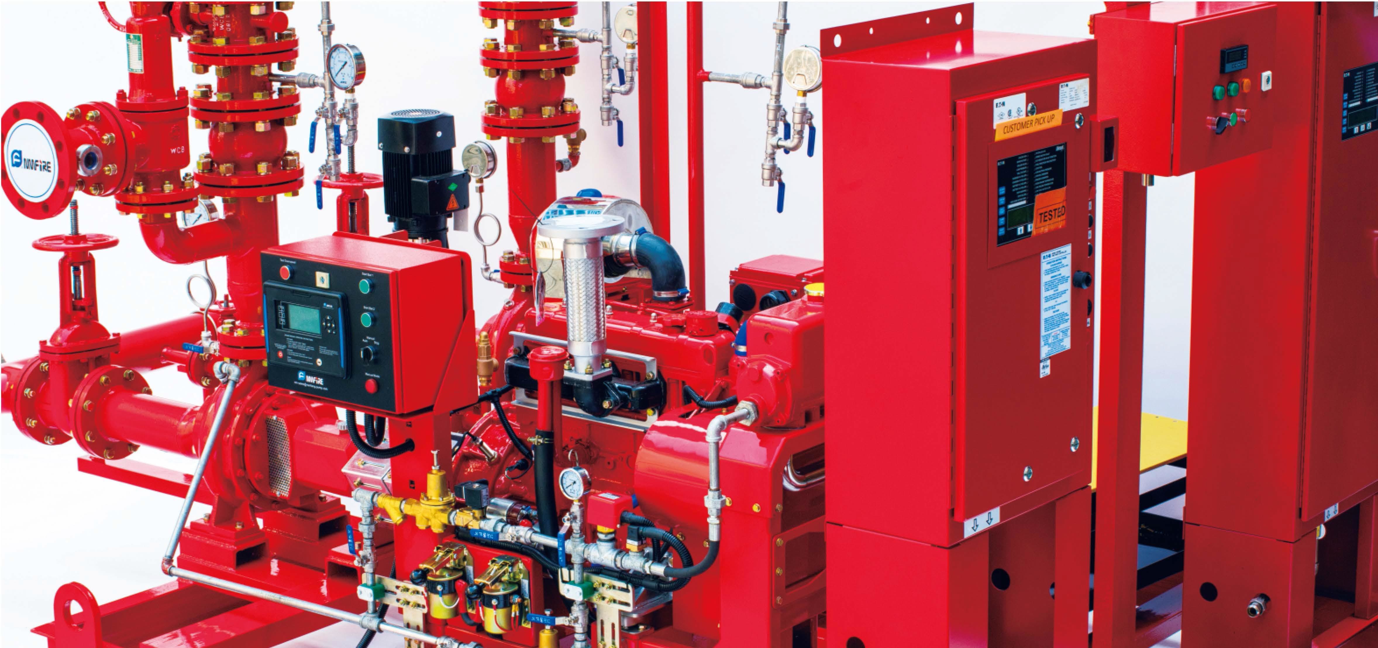 UL FM NFPA20 End Suction Pump , Diesel Engine NMFire Fire Pump Fire ...