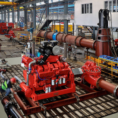 Firefighting Use With UL Approval Diesel Engine Drive Fire Pump With Split case Fire Pump On 500GPM @ 115PSI