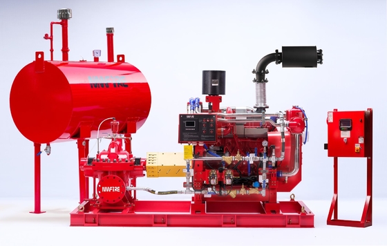500-5000 GPM Flow Rate Low Speed Diesel Engine Fire Pump Driver with Cooling Unit Heat Exchange and Flow Rate 500-5000 GPM