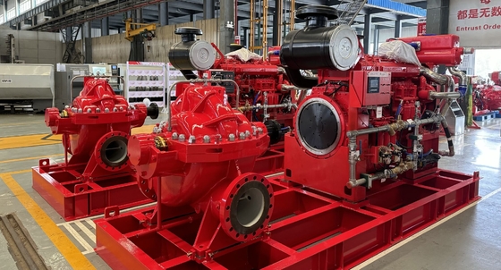 NFPA 20 Standard Fire Fighting Pumps for Superior Fire Suppression 110-284PSI Head 4500GPM