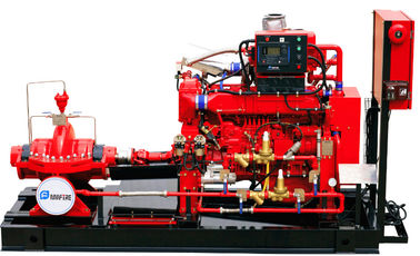 500 GPM 195m NM Diesel Engine Driven Fire Pump UL FM NFPA 20 SS304 Impeller