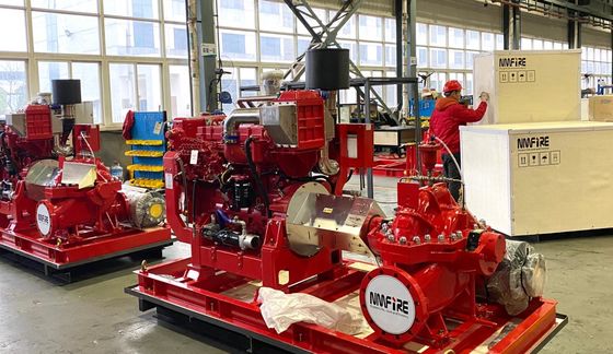 2000GPM 1480RPM Diesel Engine Split Case Centrifugal Pump For Fire Fighting