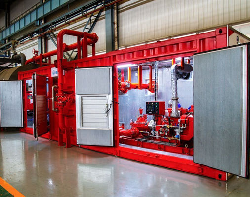 NFPA 20 Approved Skid Mounted Fire Pump Containerized Package