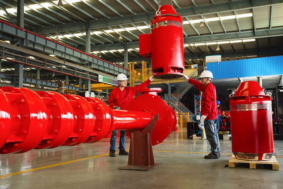 UL / FM 750 GPM Vertical Turbine Fire Pump Diesel Engine Driven
