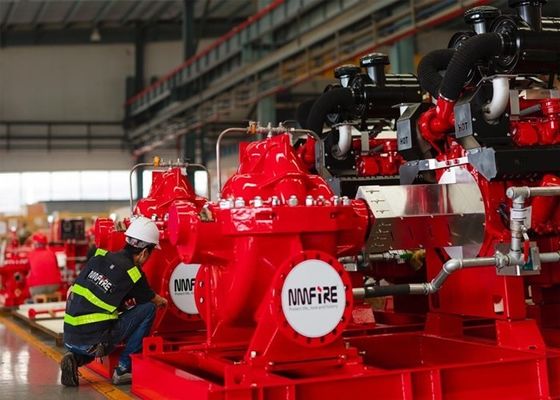 UL FM Approved Horizontal Split Case Fire Pump 500 GPM / 312 Feet Head ...