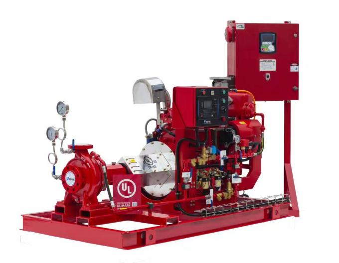 UL Listed FM Approved Diesel Engine Driven Fire Pump With Jockey Pump Set