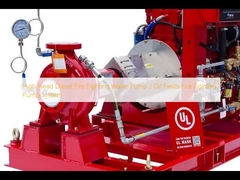 High Head Diesel Fire Fighting Water Pump / Oil Fields Fire Fighting Pump System