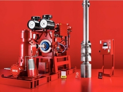 Centrifugal Motor Drive Vertical Turbine Fire Pump Ductile Cast Iron Casing
