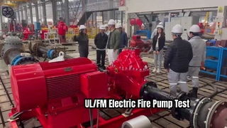 UL/FM Certified Electric Fire Pump Factory Test & Performance Run