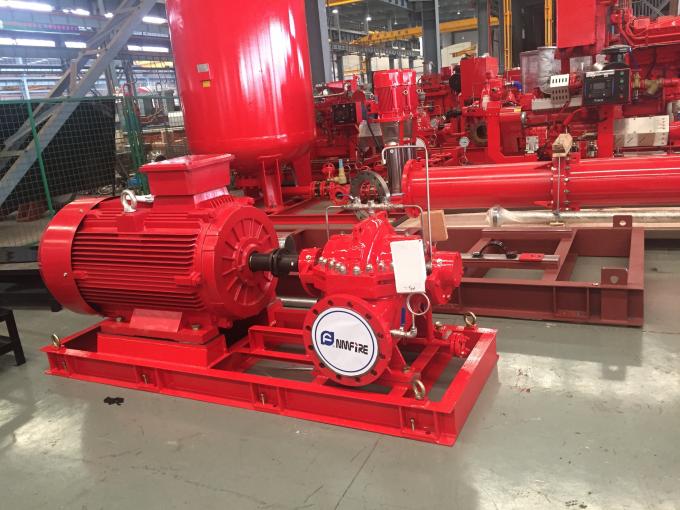 Electrical Fire Fighting Pump System / Bronze Impeller End Suction Fire